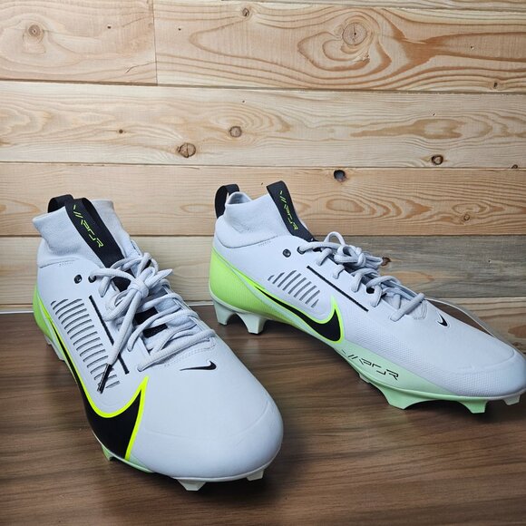New Nike Vapor Edge Pro 360 2 Football Cleats Grey Green Mens Size 16 DA5456-004 - Picture 6 of 15